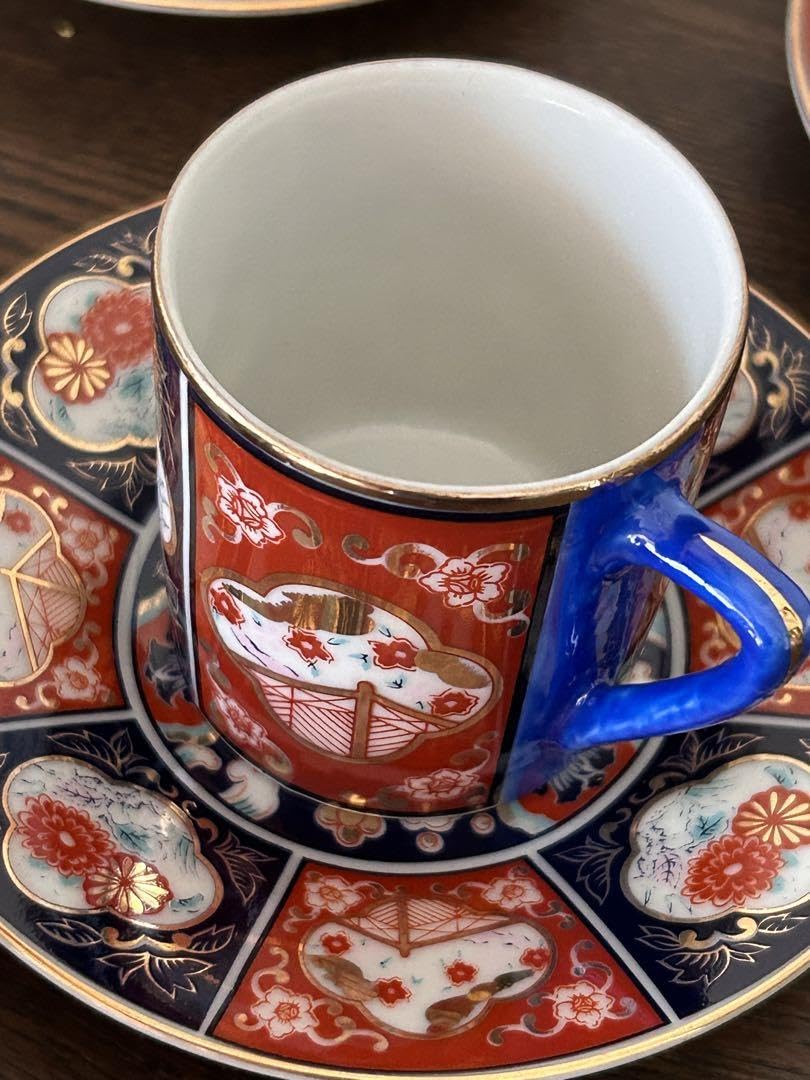 ブラックナイト　アンティークデミタスカップ＆ソーサー４客 Amazon | 和柄 デミタスカップ&ソーサー 4客 レトロ | ノーブランド品